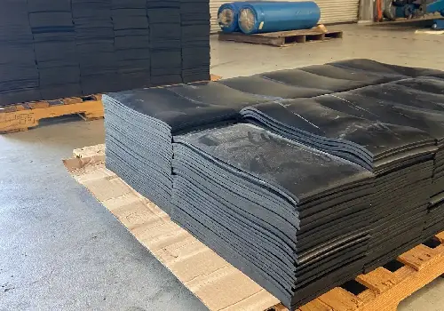 Pallets of rubber used for Conveyor Belt Repair in Tampa FL